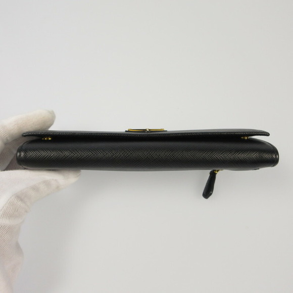 Prada Saffiano Triangle Long Wallet - Picture 5 of 13